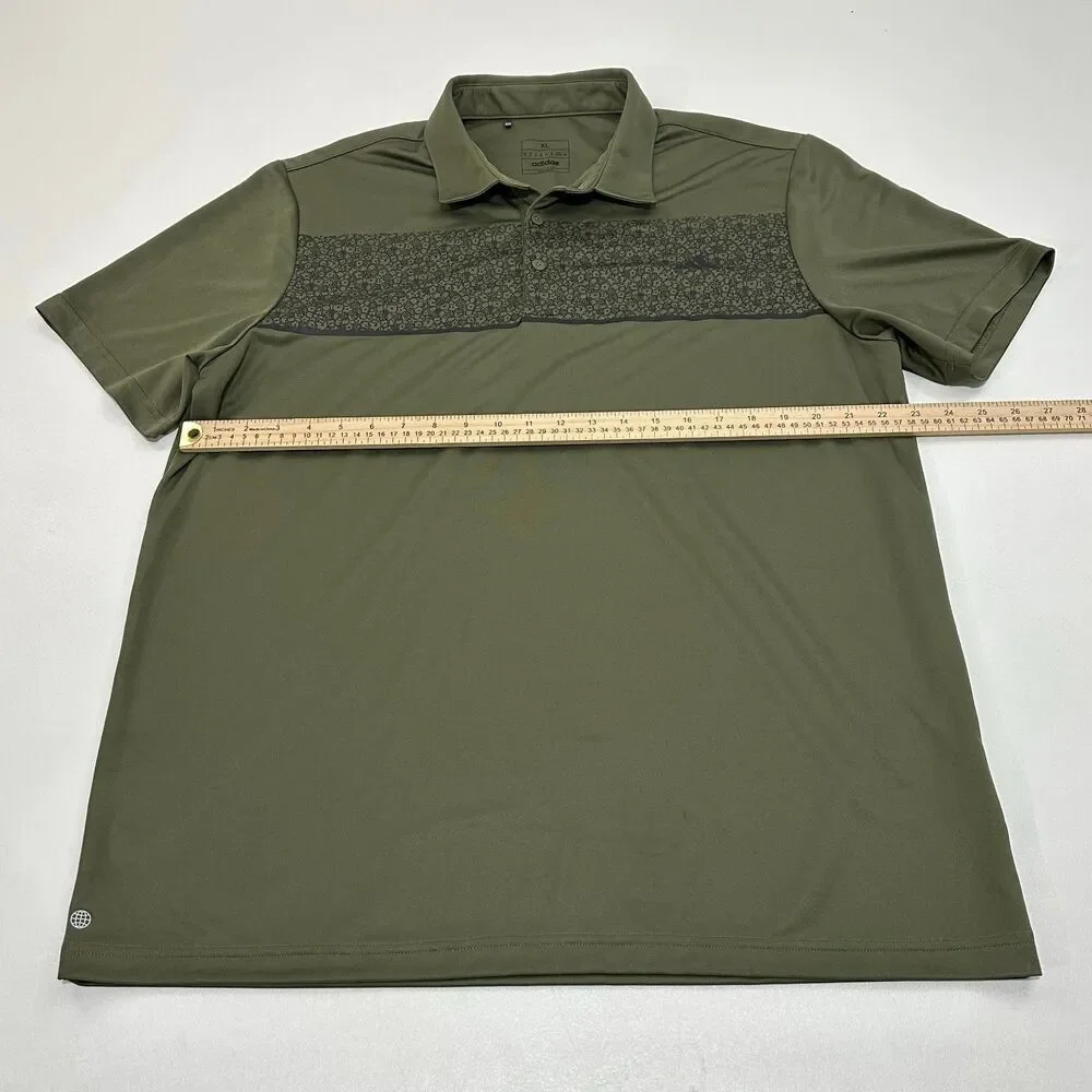 Adidas Men's Polo Shirt‎ Olive Green Size XL